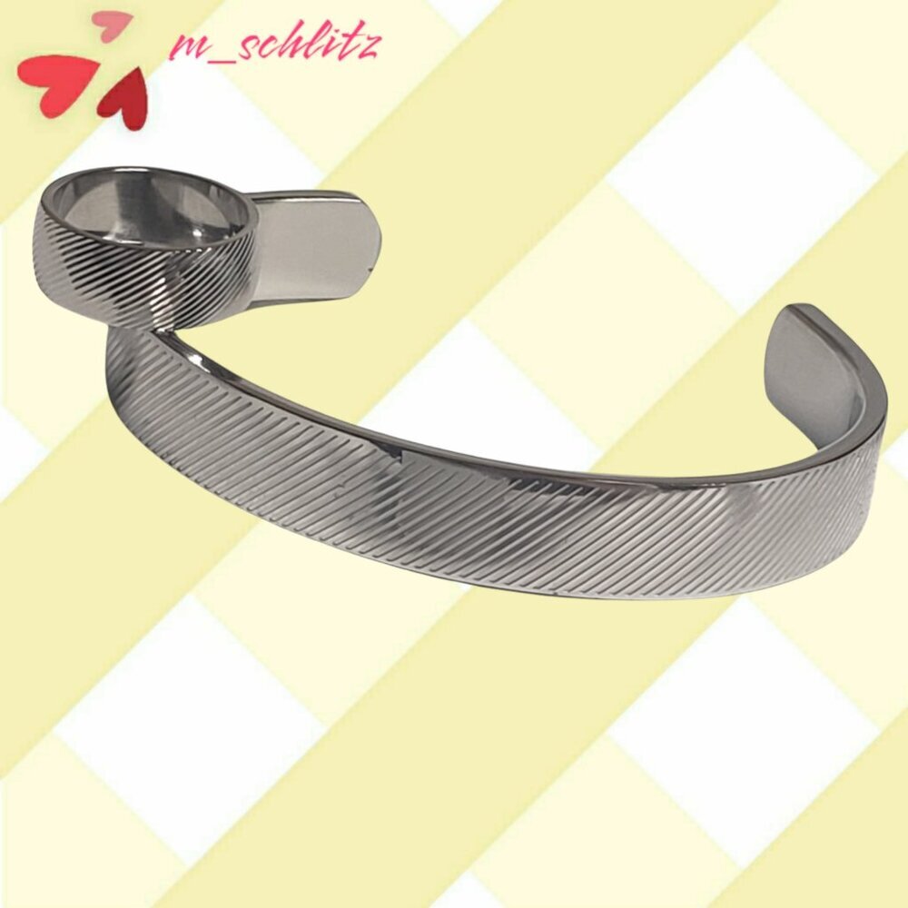 Stainless Stripped Band and Bracelet Set by Camille - Size 8 - Picture 6 of 10